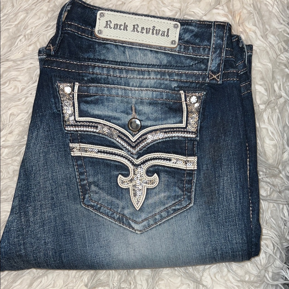 Rock Revival Lupe Easy Straight Size 33 Collector Quality Bling